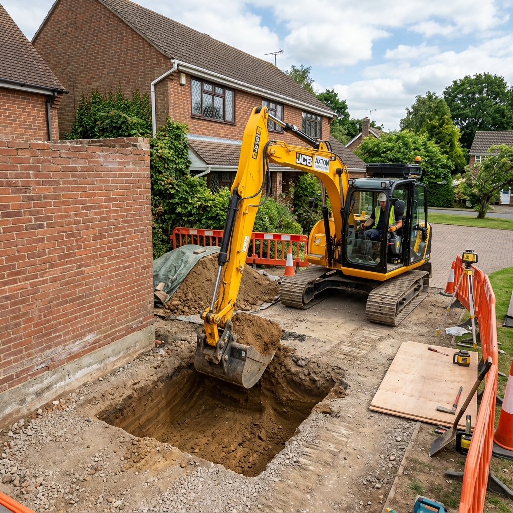 Excavation pour agrandissement