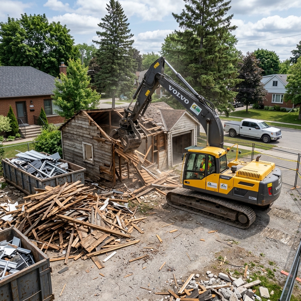 Démolition de petit bâtiment