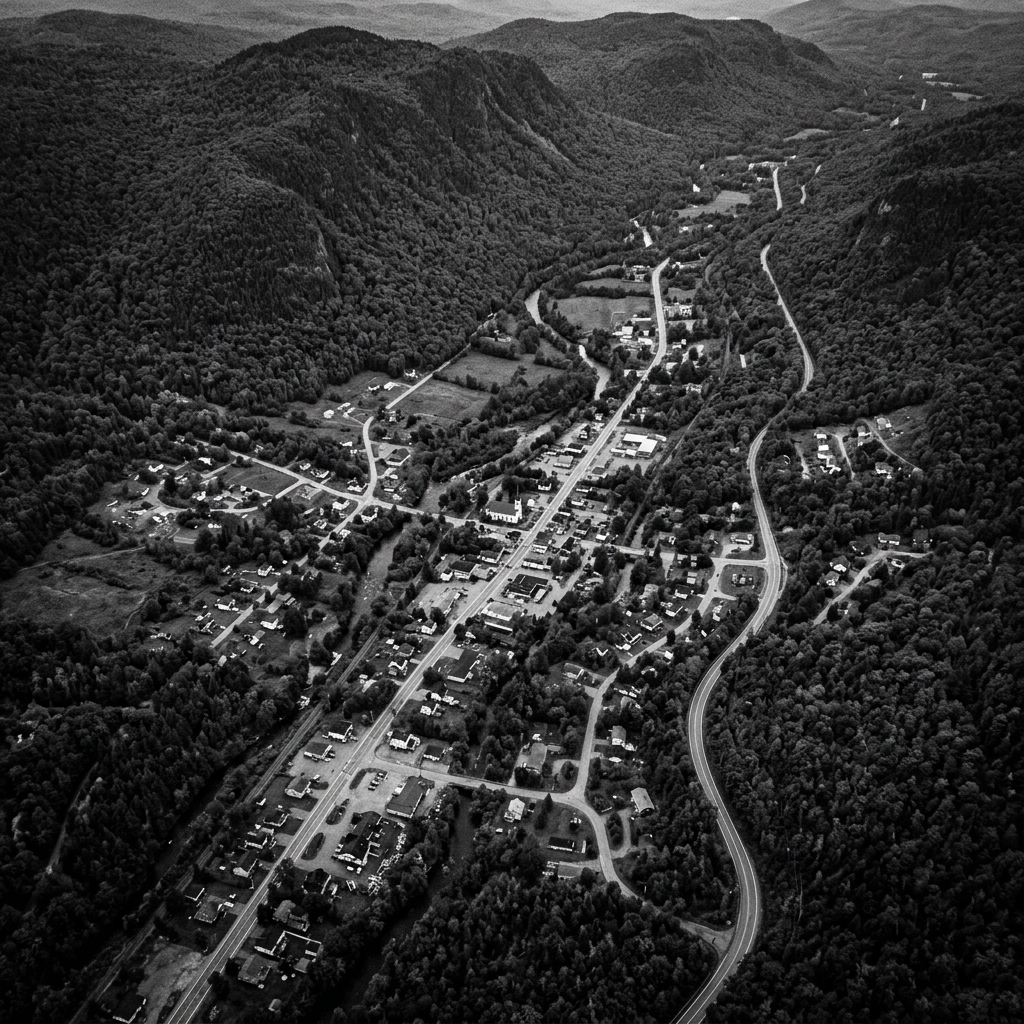 Vue aérienne de Stoneham